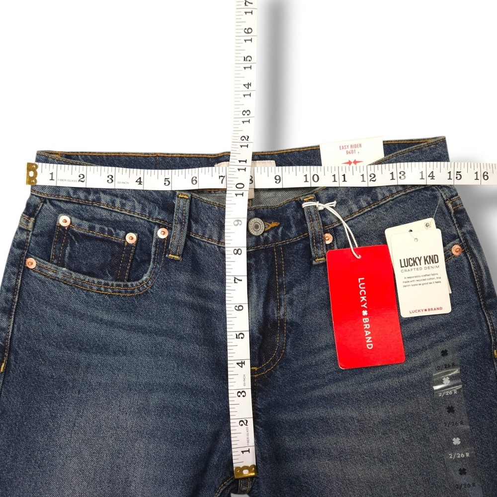 Lucky Brand Easy Rider Bootcut Jeans Medium Wash KND Stretch Denim 2/26R - Picture 10 of 11